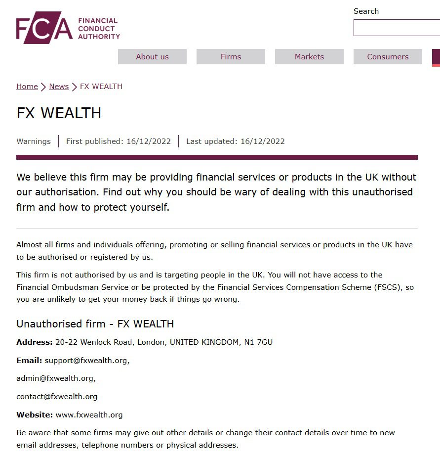 FXWEALTH.COM FCA