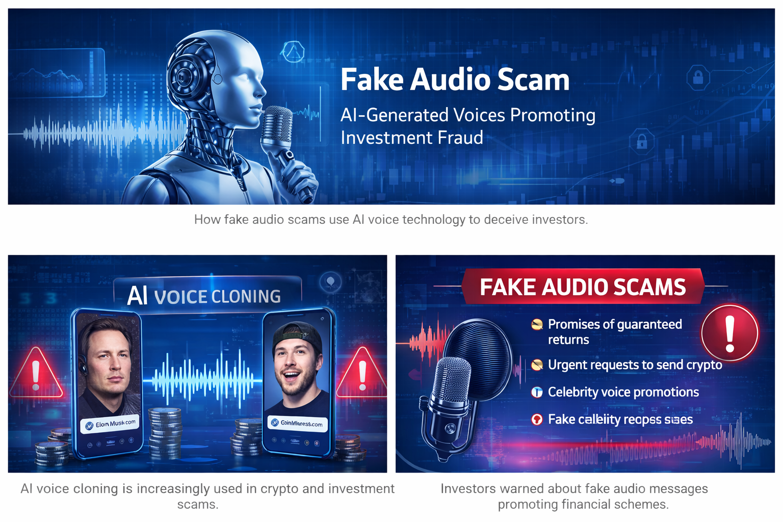 AI voice cloning scam used in cryptocurrency investment fraud