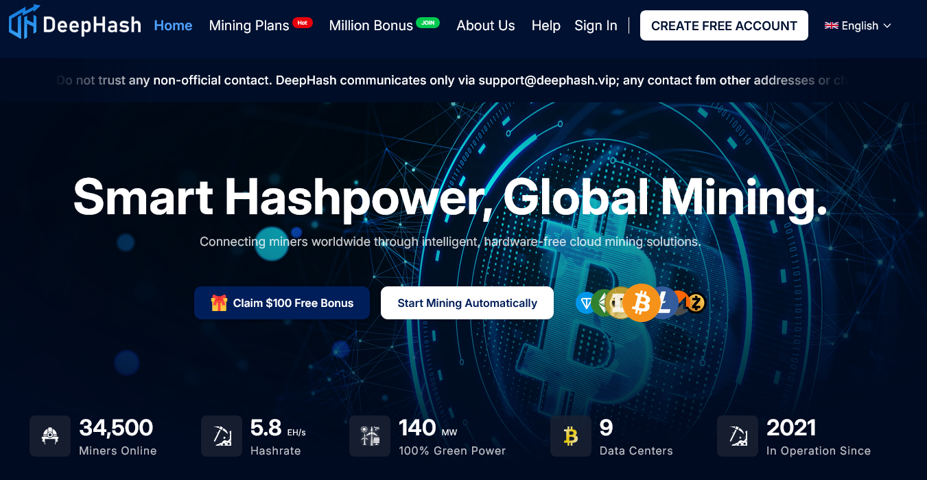 Deephash.com investors report frozen funds and account restrictions