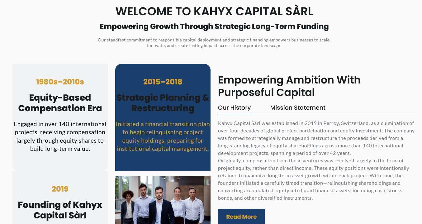 Kygxs.com fraudulent Swiss investment website with unlicensed crypto and derivative services