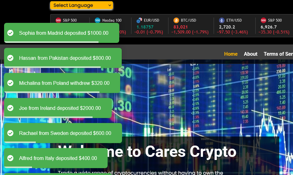Carescrypto.com scam, FCA warning, crypto investment fraud, withdrawal issues