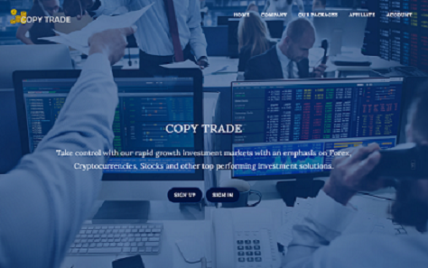 Trades copytrades.top unlicensed CFD forex scam warning review