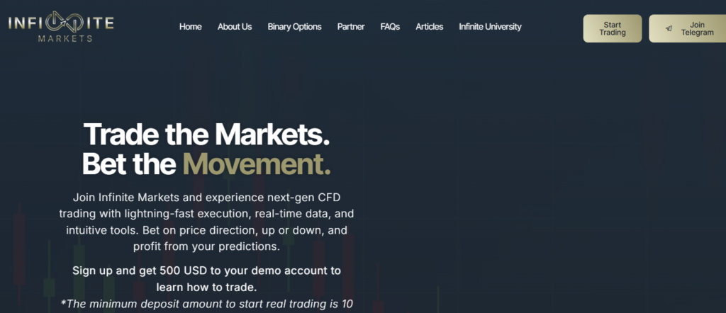 Infinite Markets Website